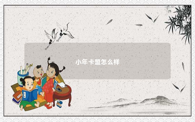 小年卡盟怎么样