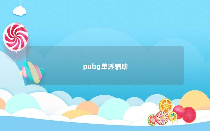 pubg单透辅助