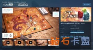 桌子解谜《Tsuro通路 造路游戏》10月19日登录Steam 适用简中
