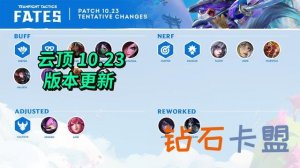 云顶之弈10.23版本更新：劫/阿卡丽增强、月男/赵信小重做
